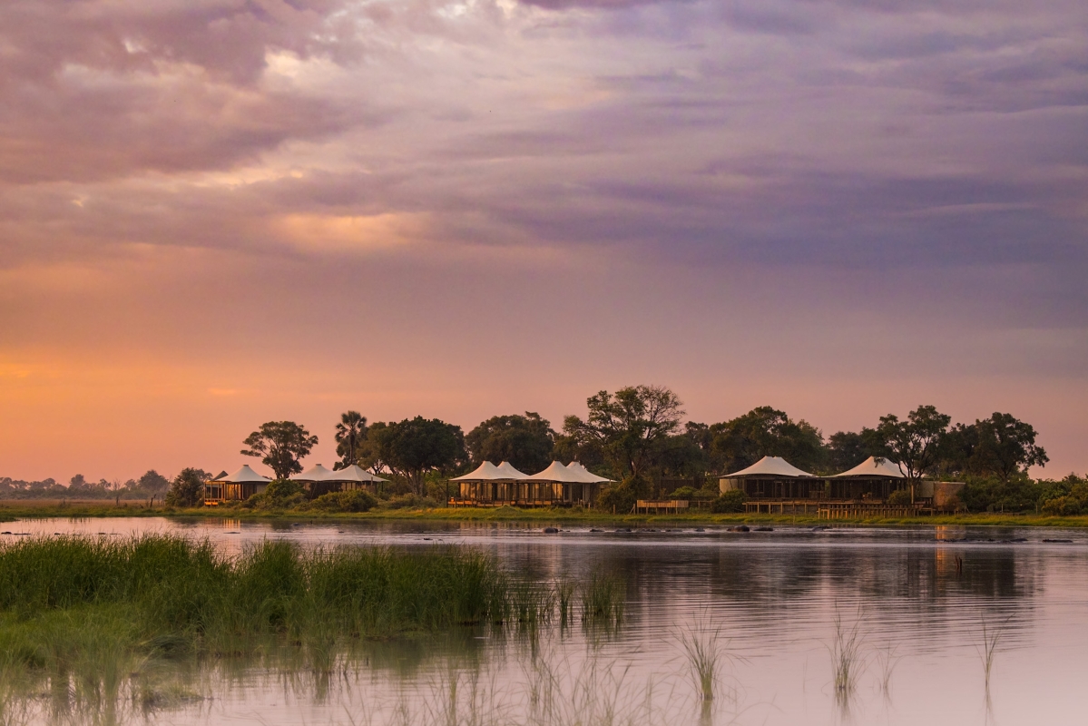 Daunara Safari Camp Main Lodge Sunset