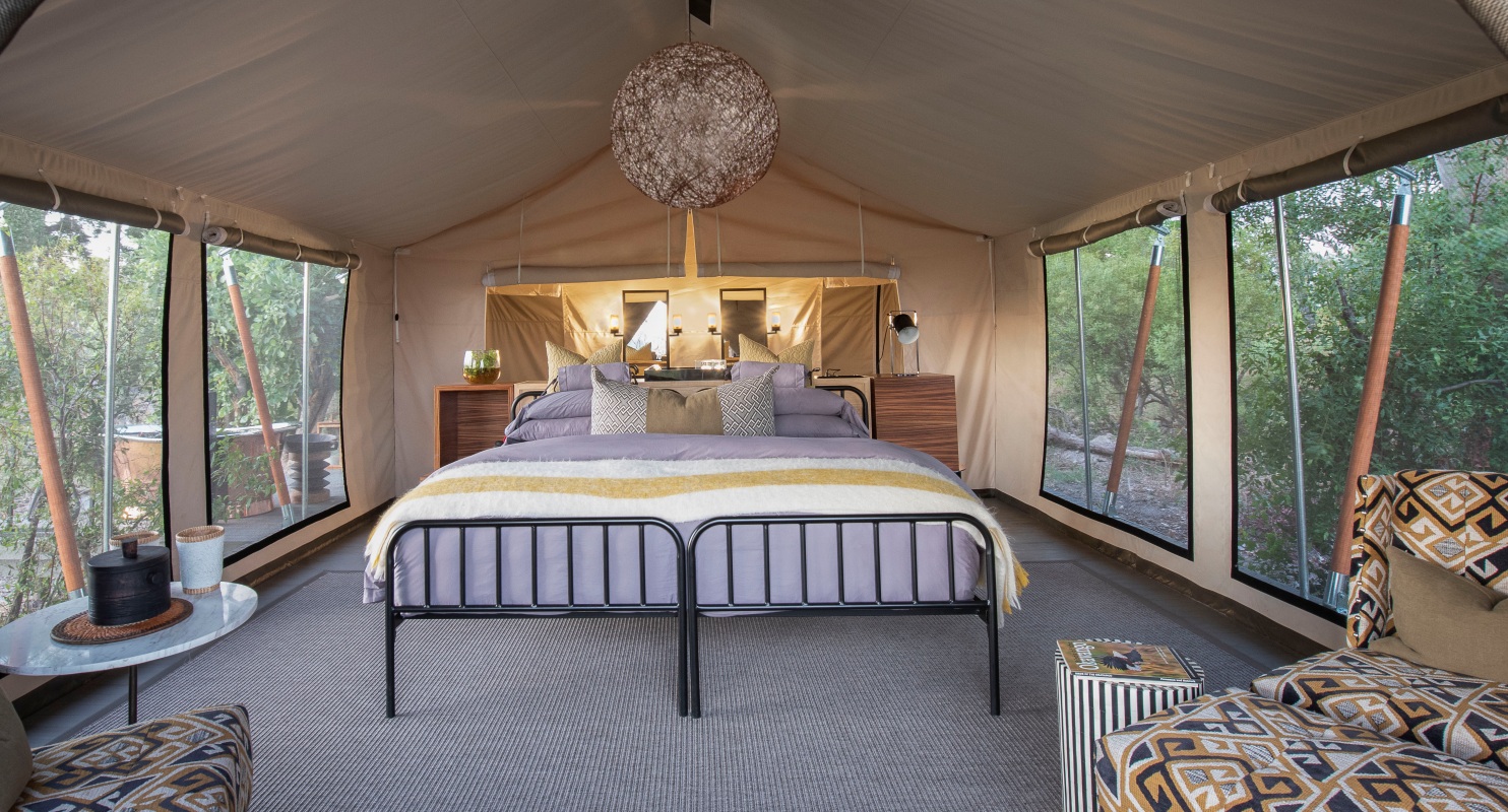 Gomoti Private Botswana - Luxury Tent Bed