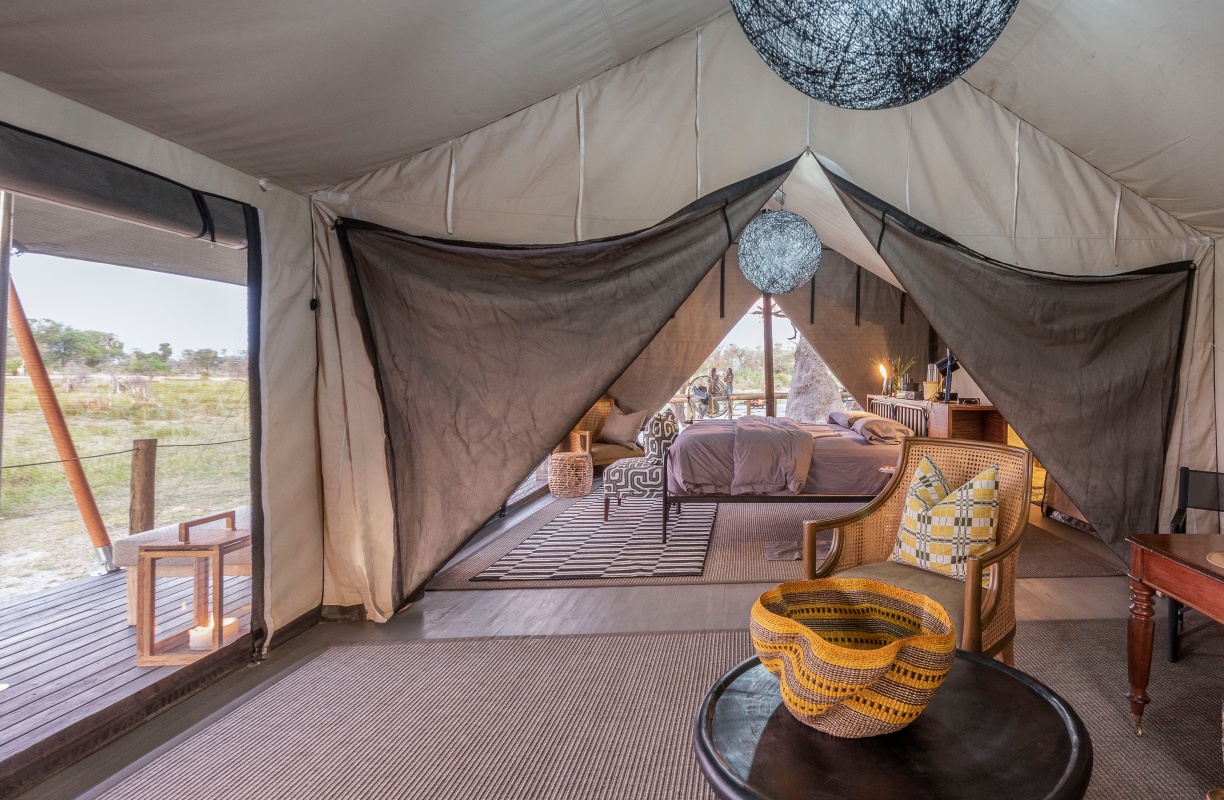 Gomoti Private Botswana - Luxury Tent Interior