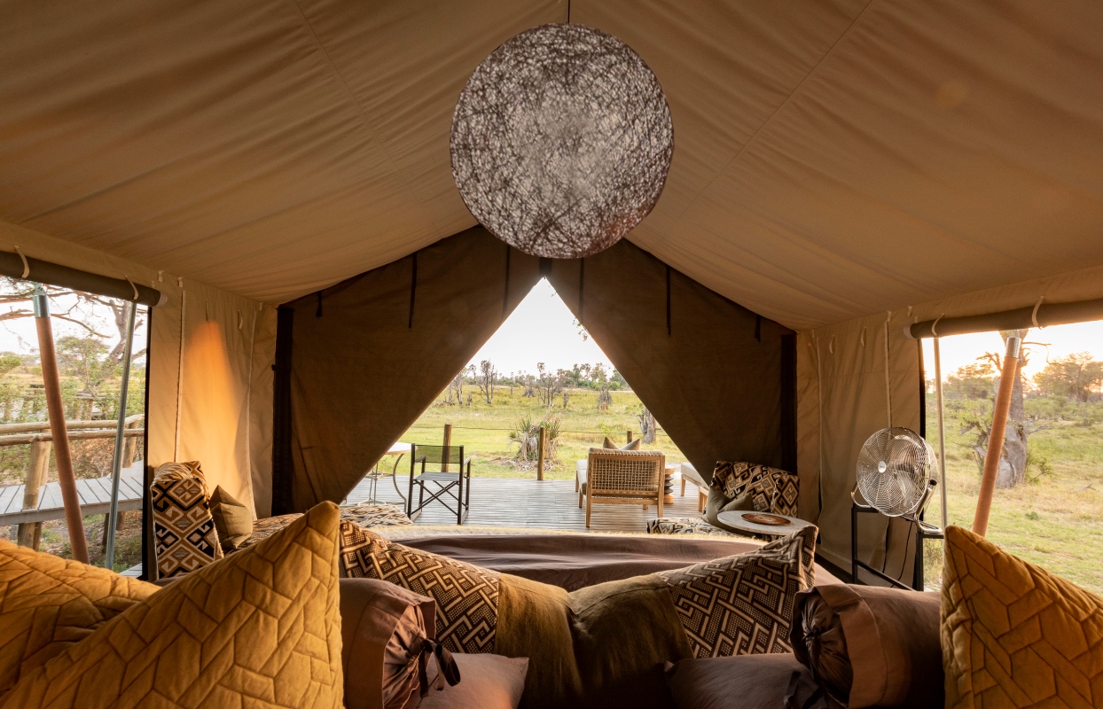 Gomoti Private Botswana - Luxury Tent View