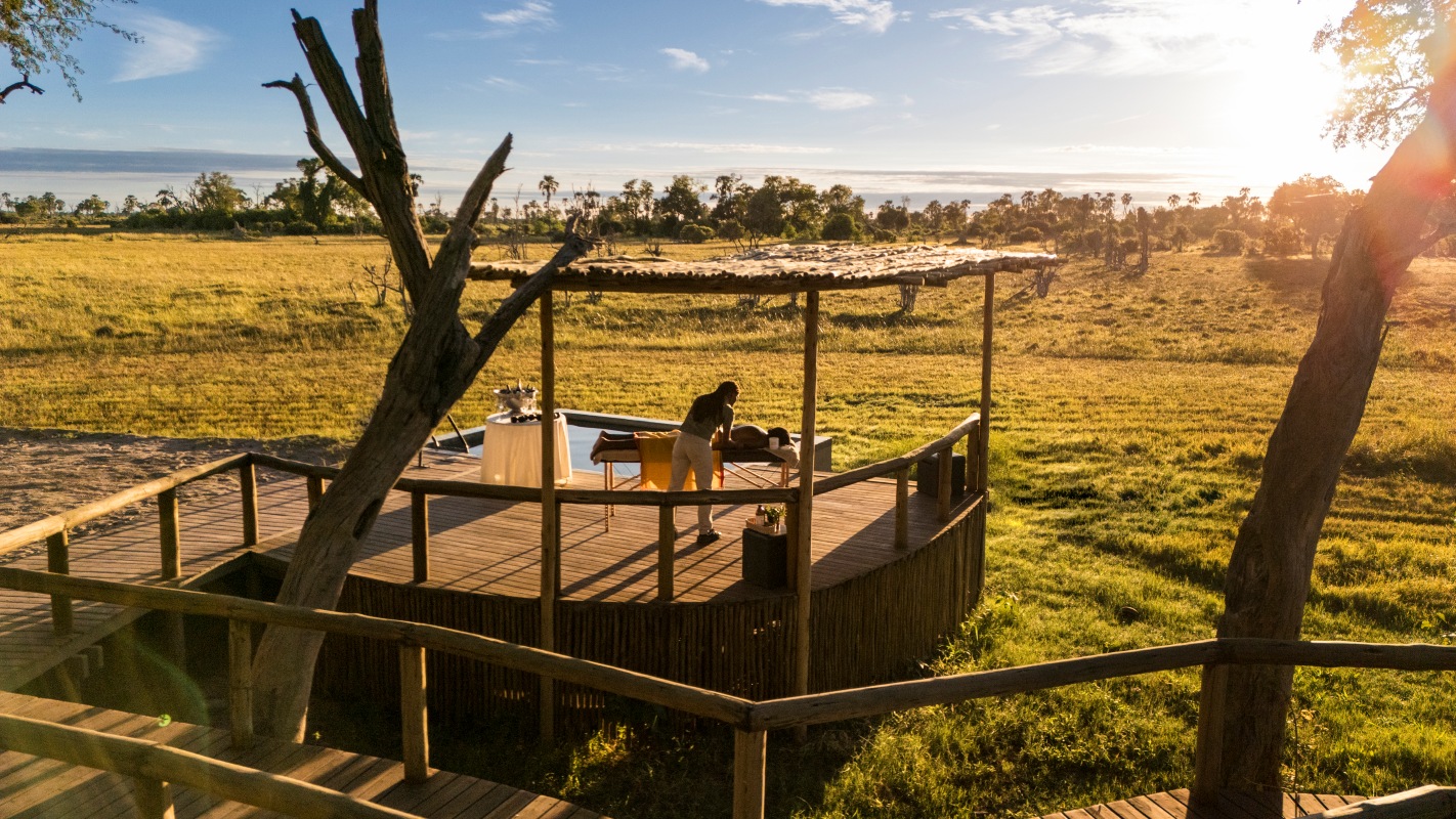 Gomoti Private Botswana - Spa Treatment with View