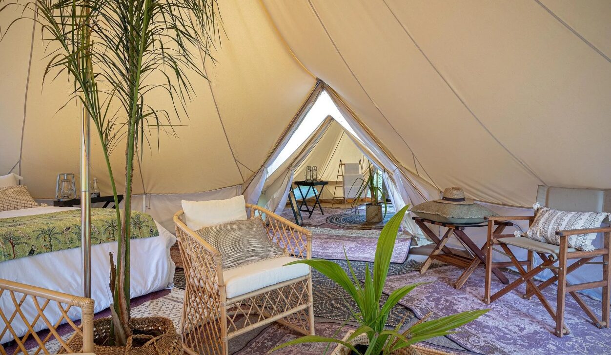 Feline Fields Vintage Camp Luxury Tent Lounge