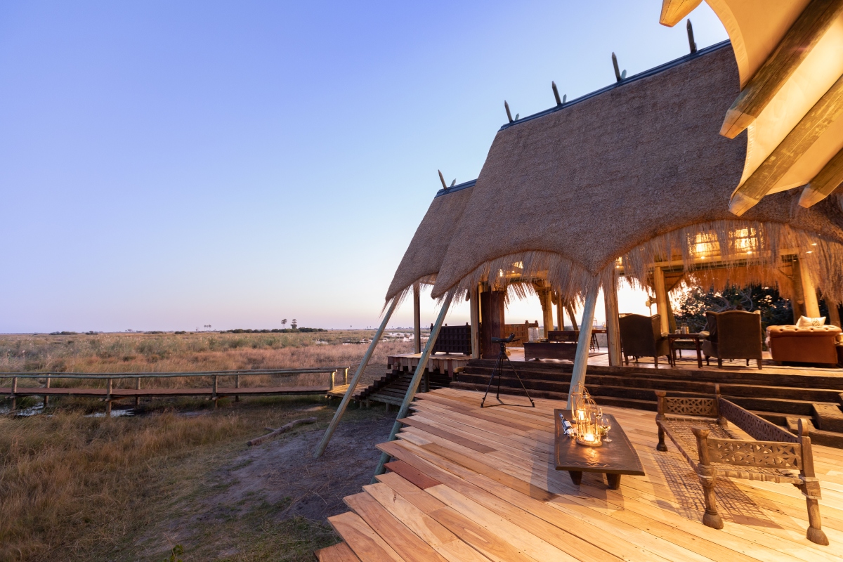 Selinda Camp - Main Camp Deck View