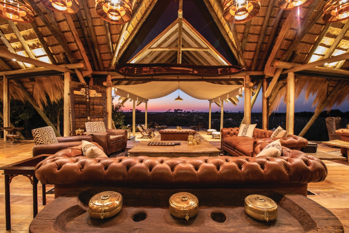 Selinda Camp - Main Camp Lounge View