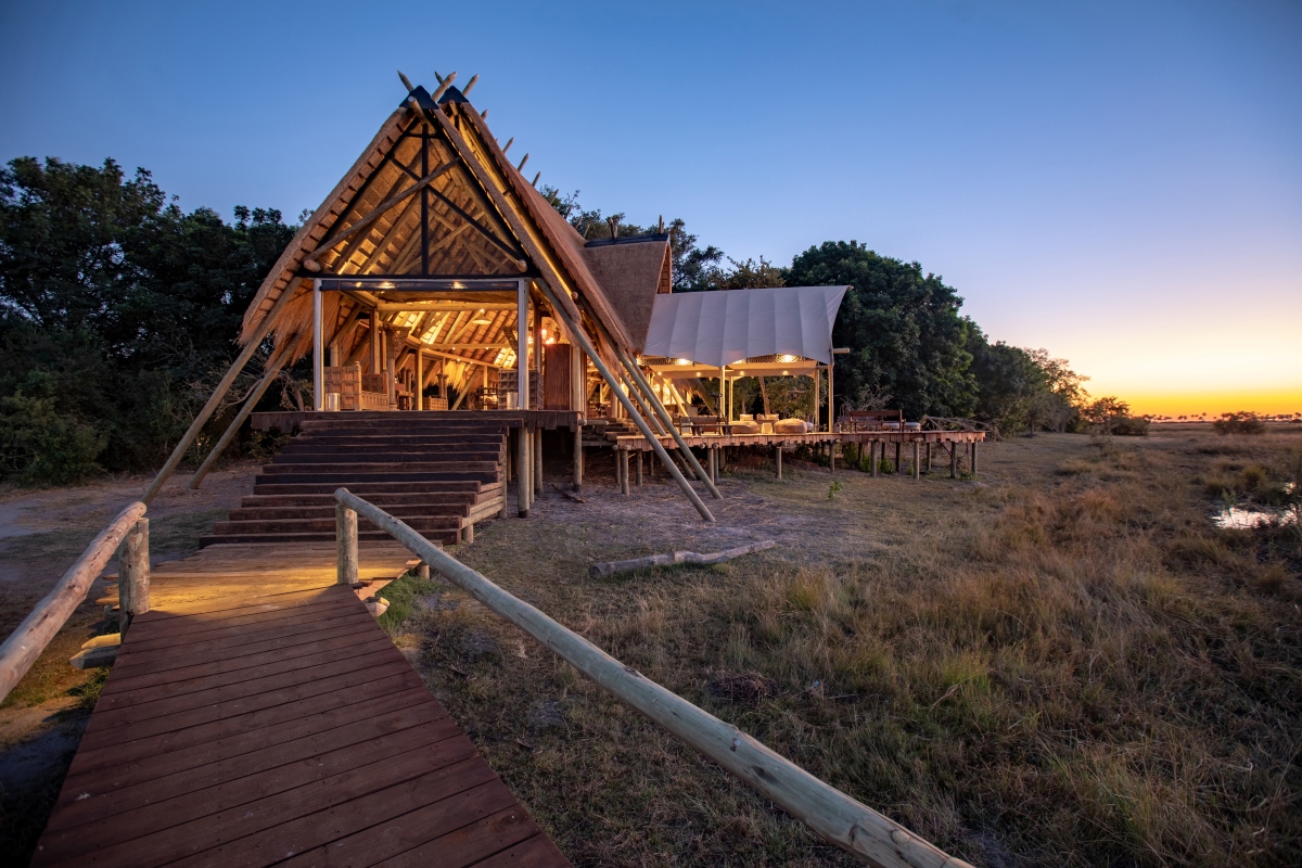 Selinda-Camp-Main-Camp-at-Sunset.