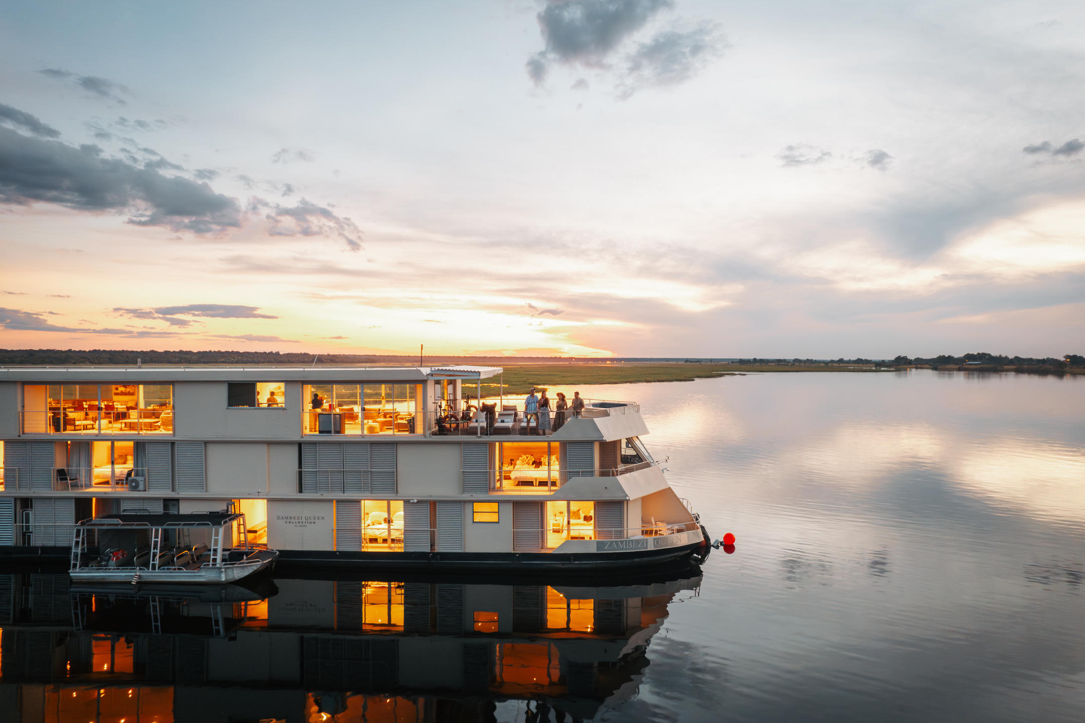 Zambezi Queen at Dusk Chobe