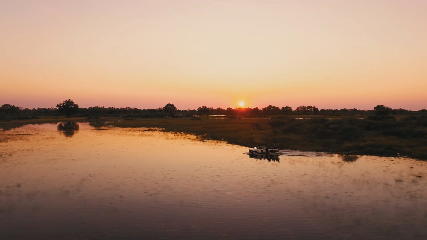 Chief's Camp Game Drive at Sunset