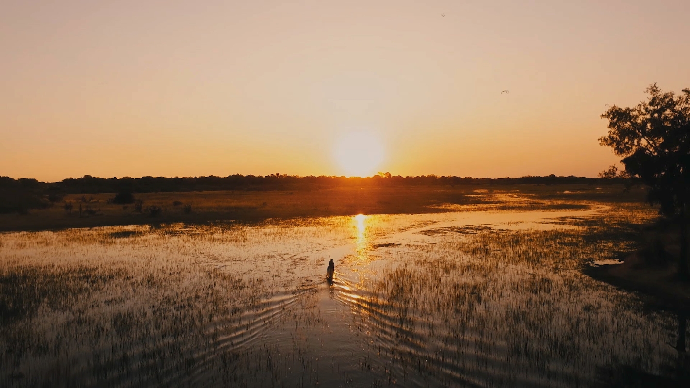 Chief's Camp Mokoro at Sunset